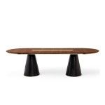 Mesa de jantar oval Bertoia
