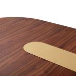 Mesa de jantar oval Bertoia