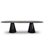 Mesa de jantar oval Bertoia