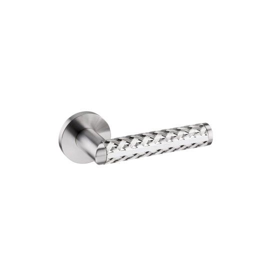 Puxador com roseta Link Silver