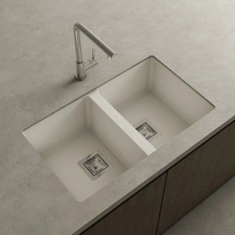 Double sink Zie Roc Stone matte