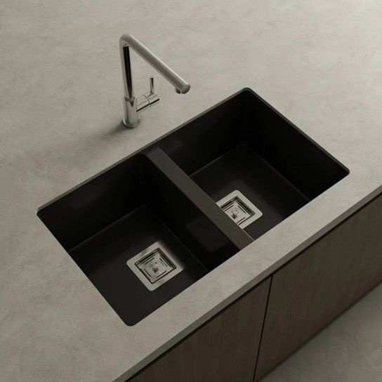 Double sink Zie Roc Stone matte