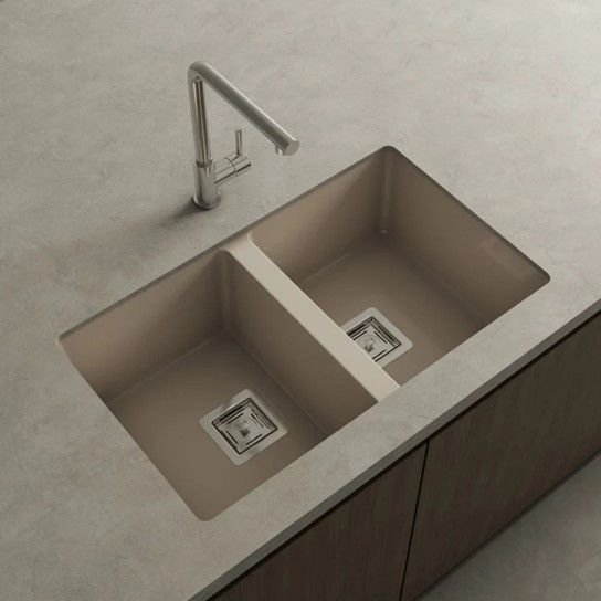 Double sink Zie Roc Stone matte