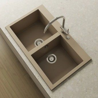 Double sink Shira Roc Stone