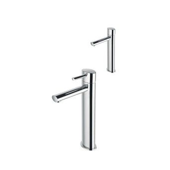 Oval tall washbasin mixer