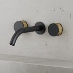 Wall-mounted basin mixer 
