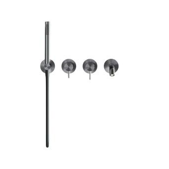 Concealed single lever bath tap C35 2 outlets