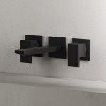 Wall-mounted basin mixer Quadra 3-hole