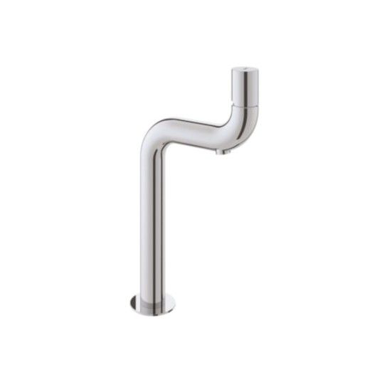 Pipeline washbasin tap