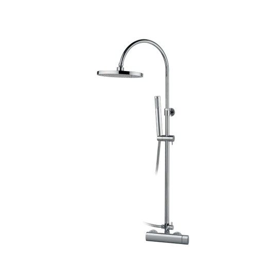 Shower Mixer with Column Oval