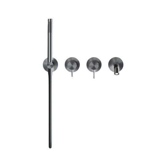 Concealed single lever bath tap C35 2 outlets