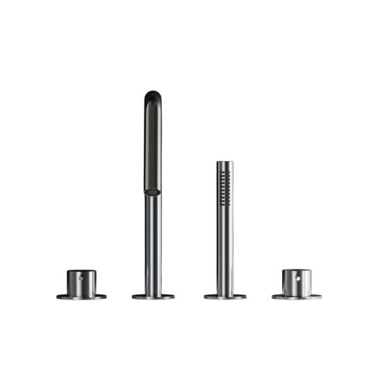 Deck-mounted single lever bath V C35 2 outlets