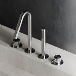 Deck-mounted single lever bath V C35 2 outlets