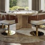 Galea swivel dining chair