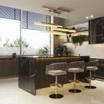 Galea swivel bar chair