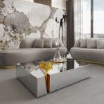 Mesa de centro quadrada Lapiaz