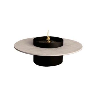 Violeta Coffee outdoor fireplace