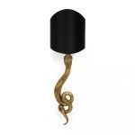 Serpentine wall lamp